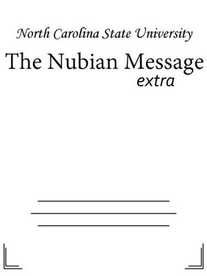 cover image of The Nubian Message